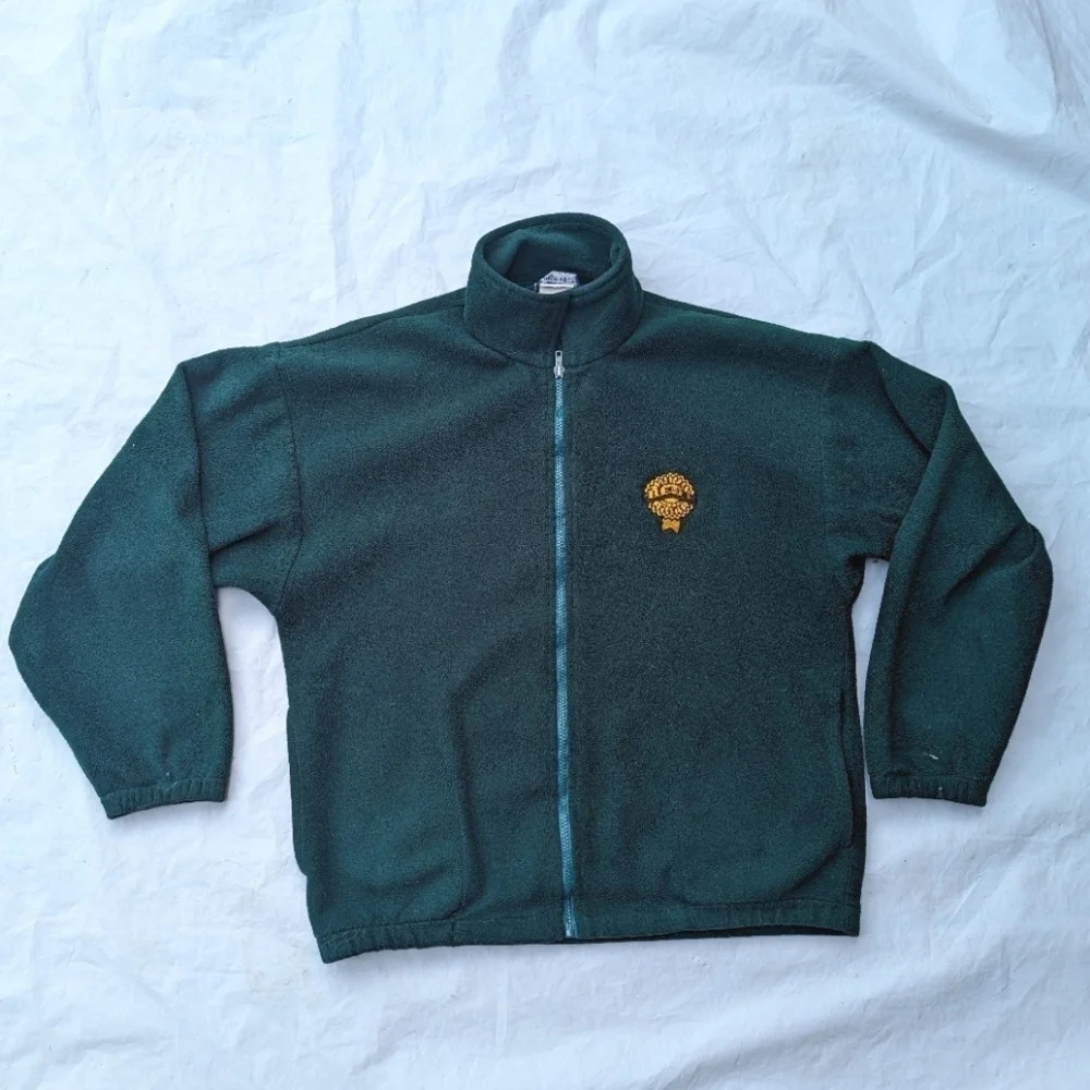 Vintage Astro Wear America's  Best Plants Green Zip Up Sweater Unisex